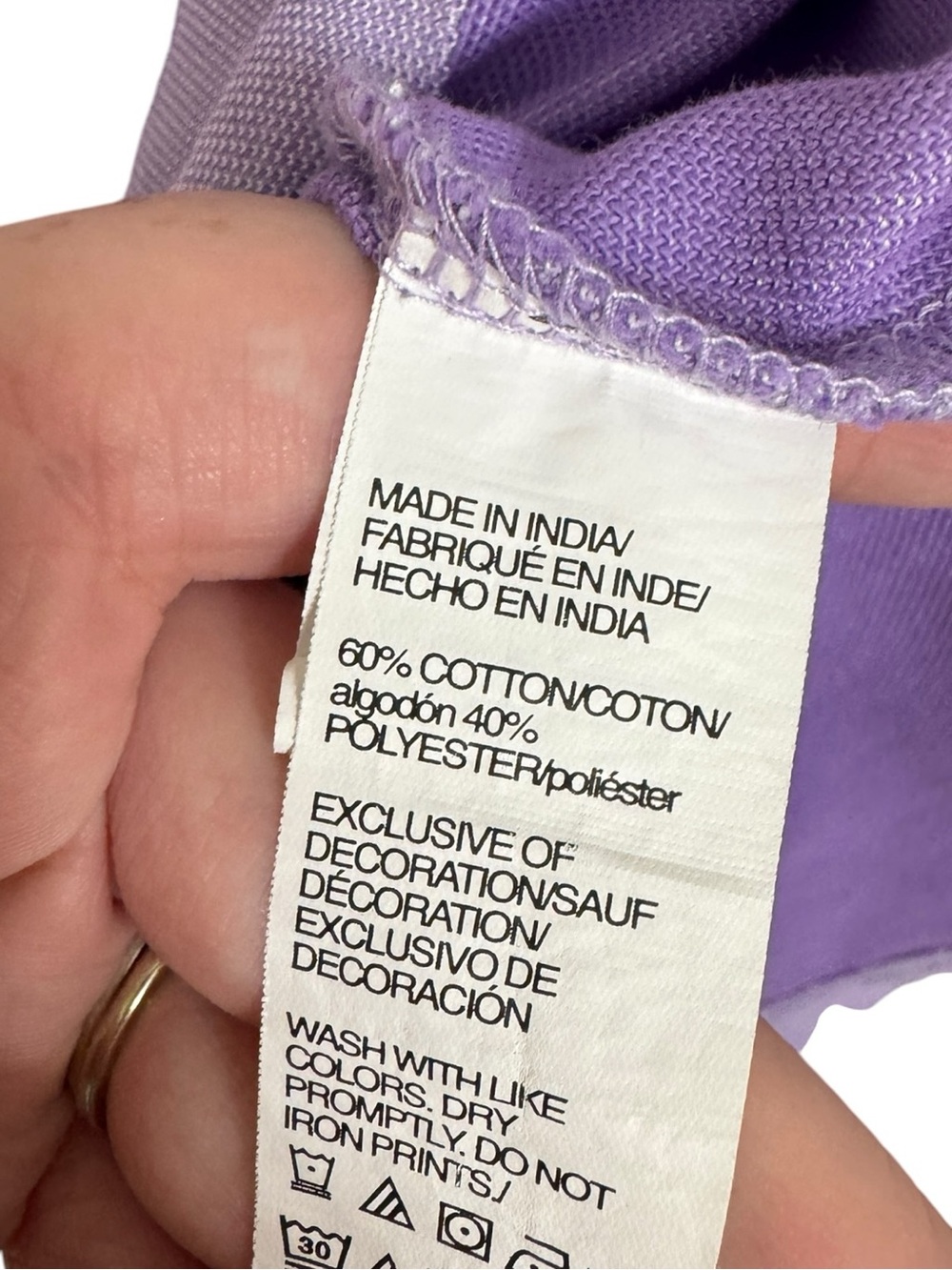 IZOD Men’s LT Lavender Short Sleeve Shirt Size Large Tall - Picture 6 of 9